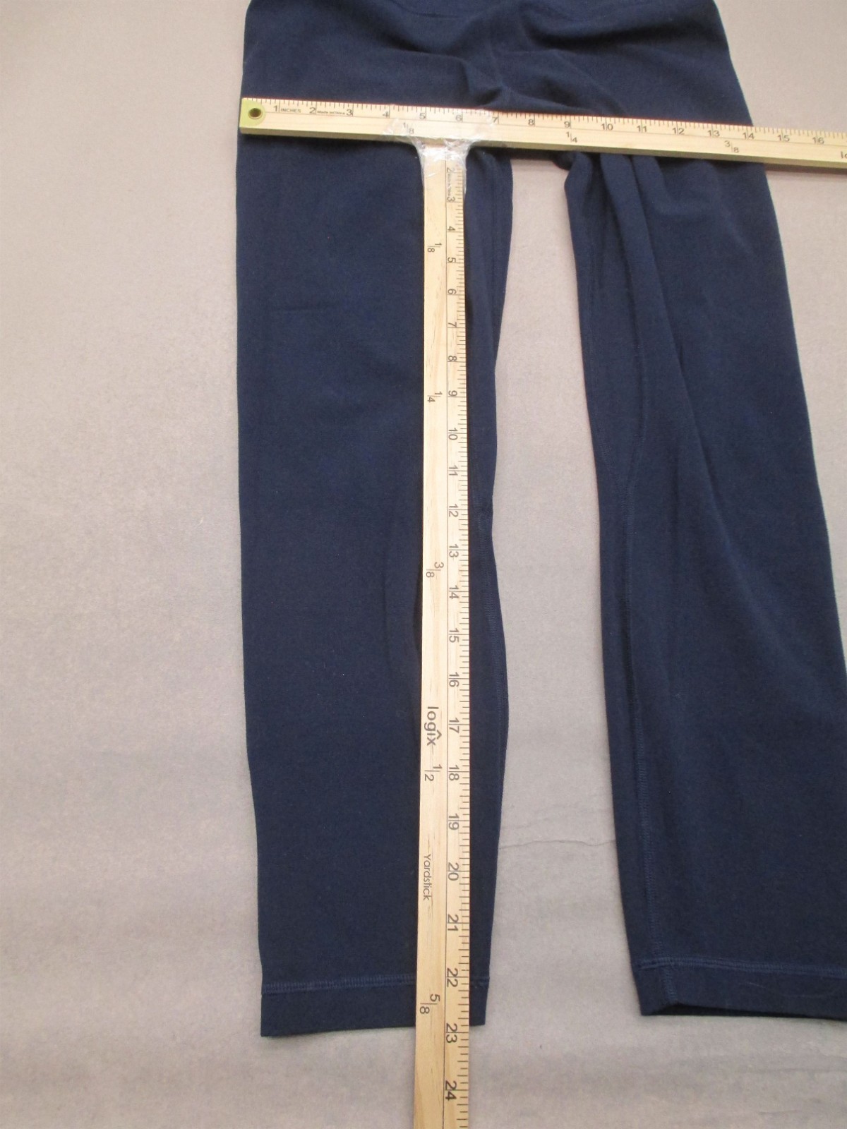 Lululemon Size 8 Women Blue Compression Pull On Athletic Cropped Leggings 488