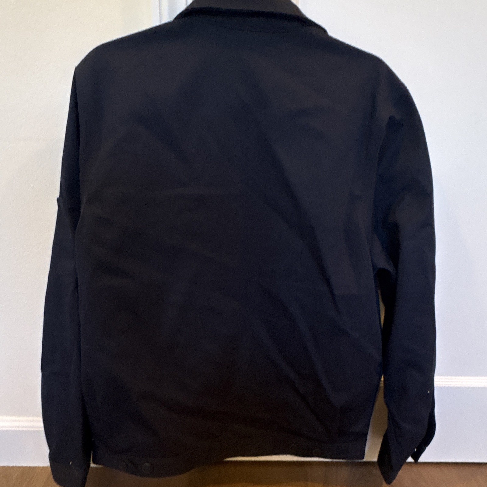 Dickies Men’s Black Full-Zip Work Jacket Size M Regular Fit Point Collar