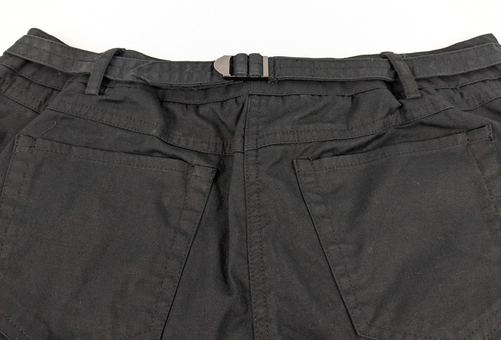 Daisy Fuentes Moda Capri Pant Womens 6 Black Onyx Cuffed Dress Business Casual