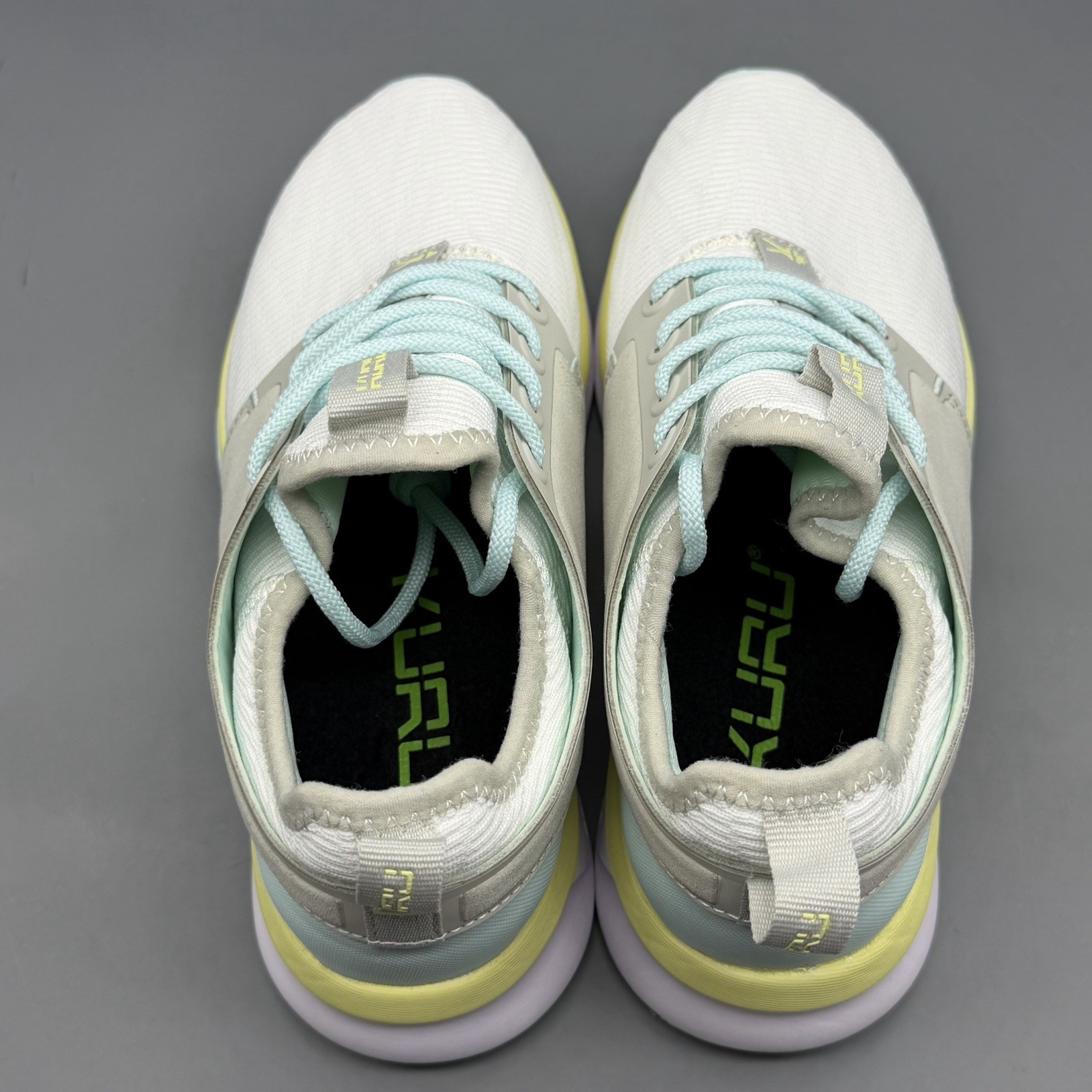KURU Atom Women’s 6 D Wide Casual Walking Training Shoes White Ice Blue NWB!