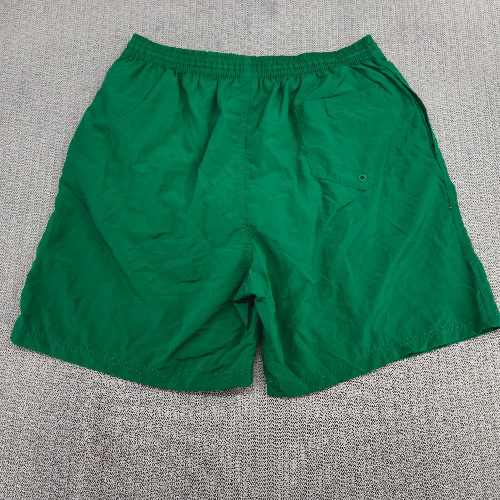 Vintage Sand N Sun Swim Trunks Shorts Mens Large Green Lined Pockets Y2K