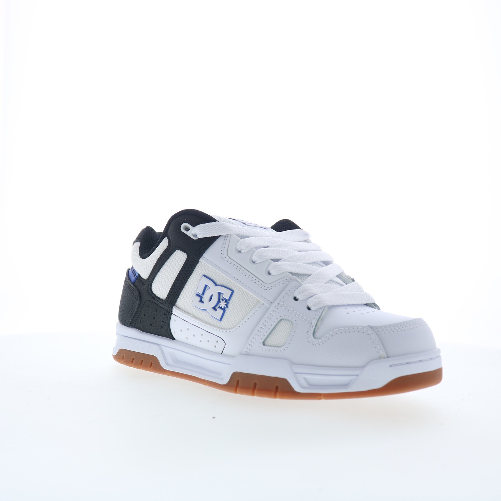 DC Stag DC01813100-WBBLGM Mens White Leather Skate Inspired Sneakers Shoes