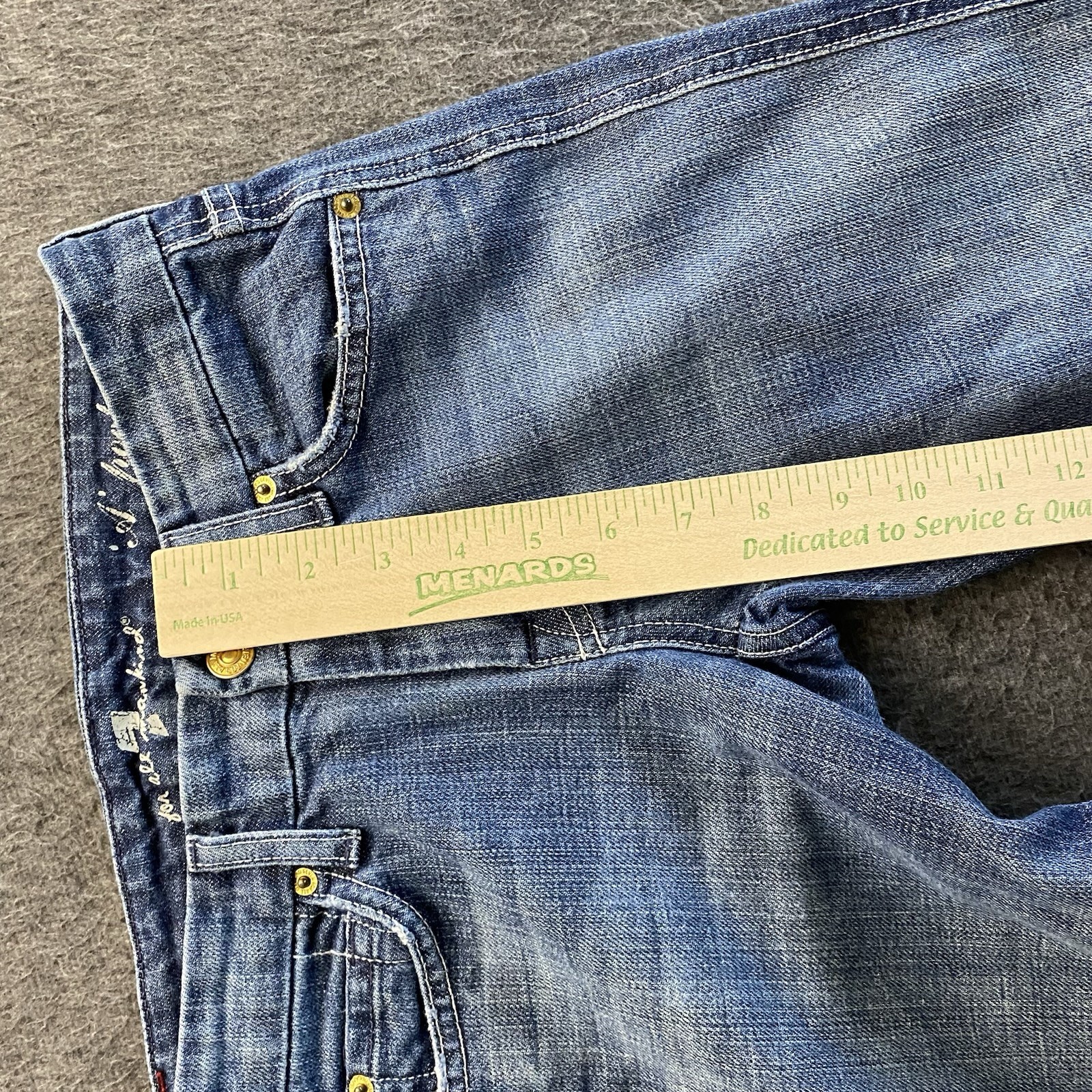 7 For All Mankind Jeans Womens Size 24 “A” Pocket Blue Bootcut Denim Made in USA