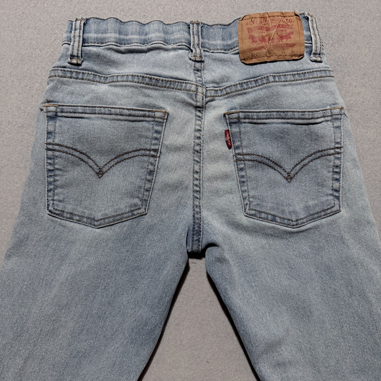 Levi’s 511 Jeans Boys Blue Denim Stretch Slim Fit Low Rise Pockets Zip Fly – 10