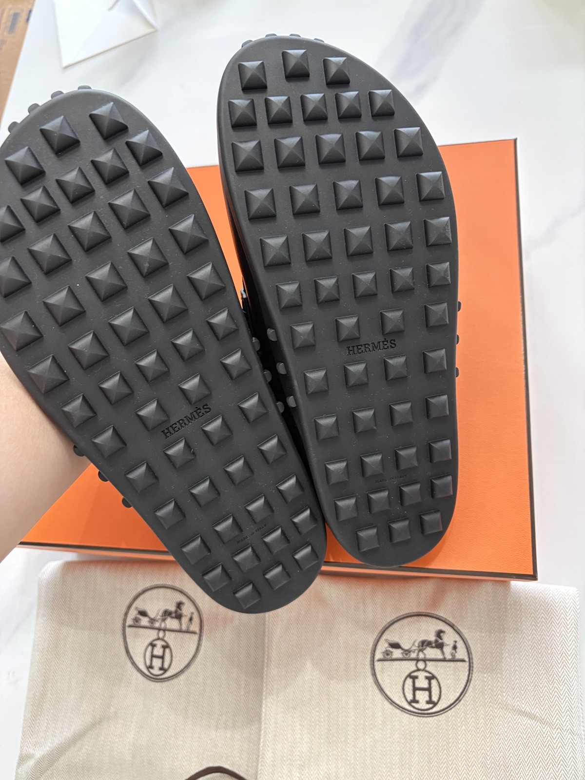 Brand nww HERMES Go mix Mule Noir Calfskin Women 37 38 39 40 41