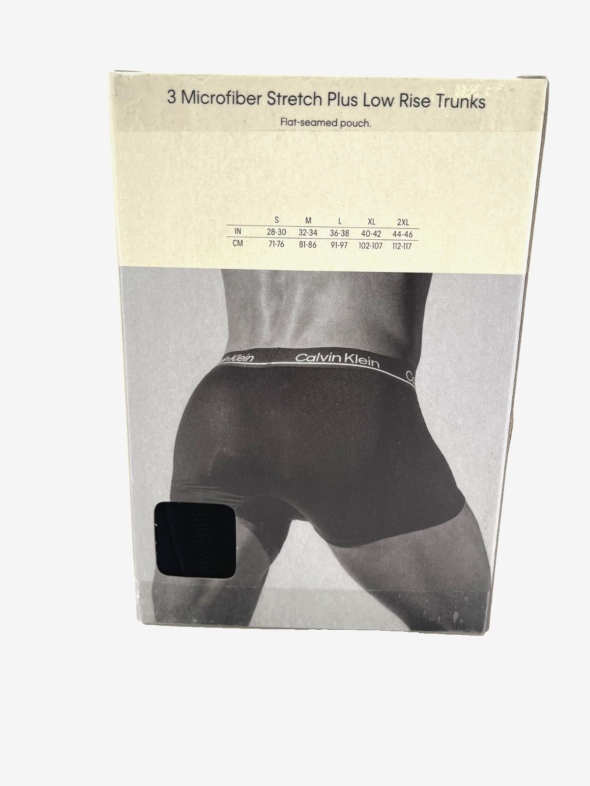 Calvin Klein Low Rise Trunks Microfiber Stretch Plus 3 Pack Black