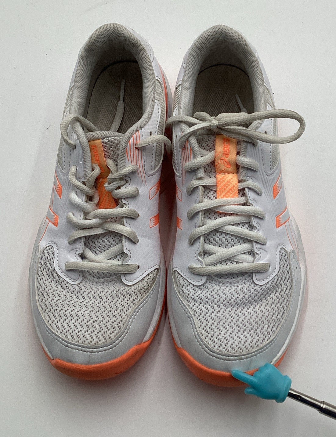 ASICS Women’s Gel-Rocket 12 Volleyball Shoes-White/Vivid Coral-Size: 8.5