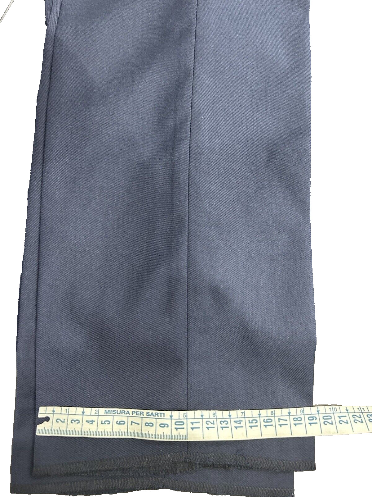 Men’s Tailored Suit Made In Italy Blue Tasmania Wool 46 48 50 52 54 56 58 60