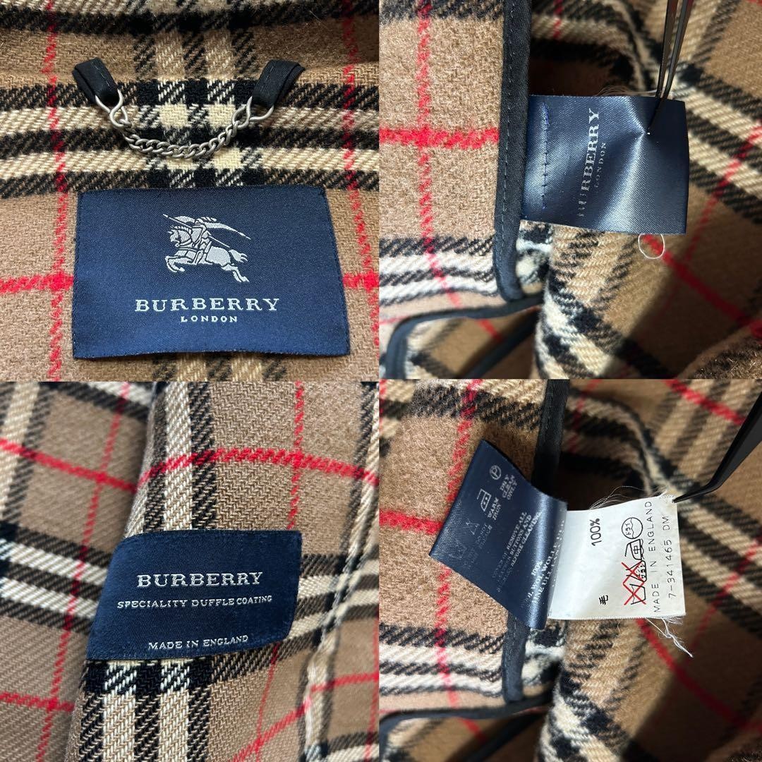 Burberry London Duffle Coat British Wool Nova Check