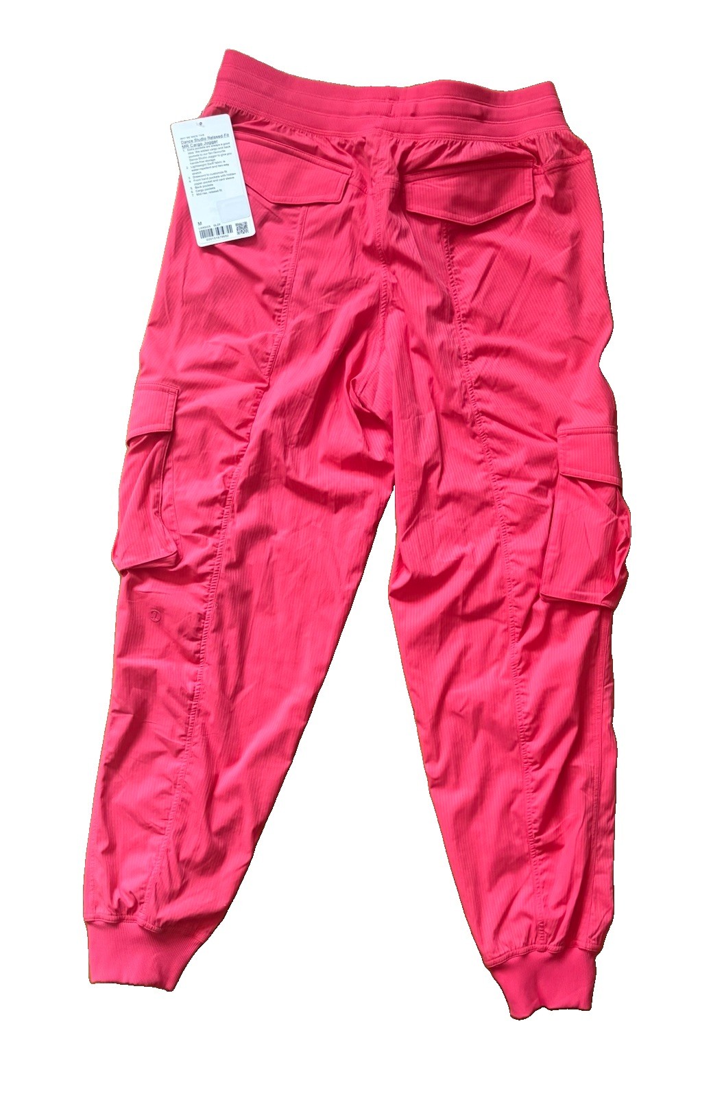 🍒 New! Lululemon Sz M Dance Studio Relaxed Fit MR Cargo Jogger Glaze Pink NWT