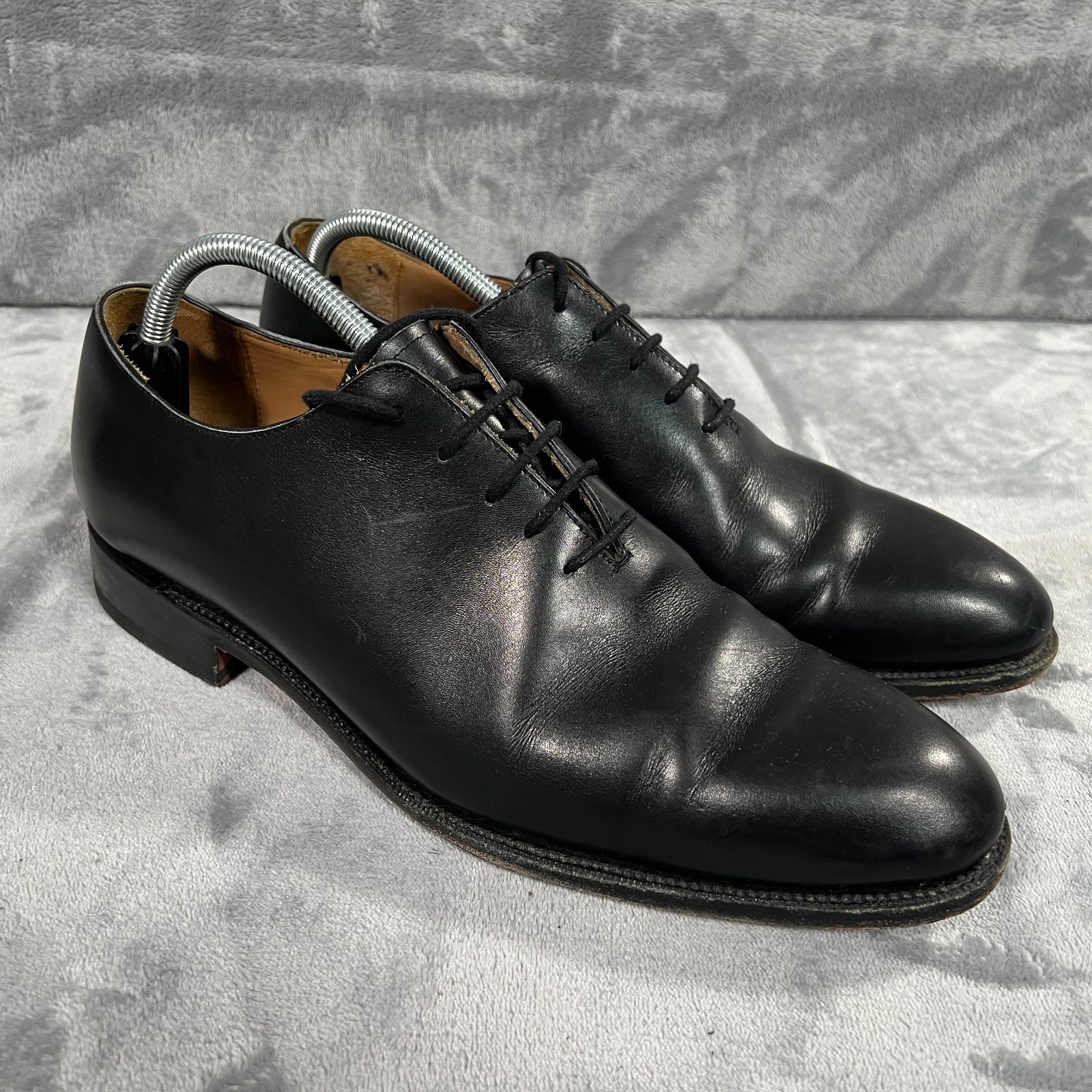 Meermin Mallorca Black Calf Dress Shoes Mens UK 10 Oxford Leather Goodyear Welt
