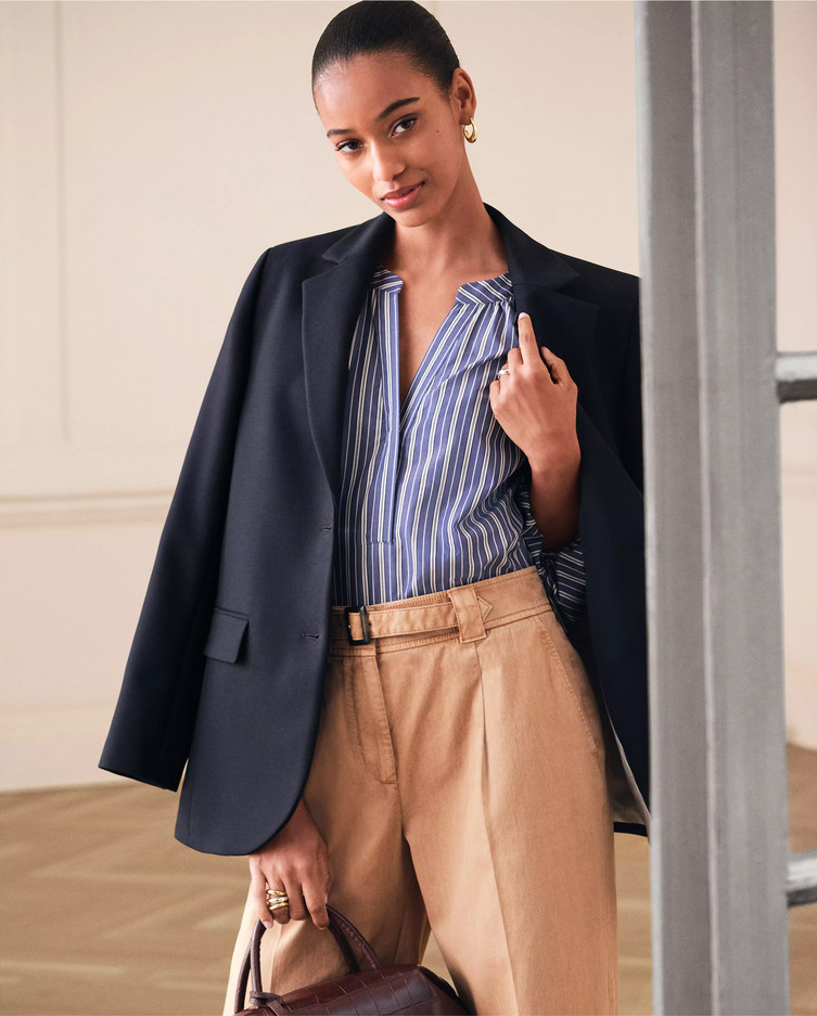 NEW ANN TAYLOR $209 NIGHT SKY MADISON BLAZER SZ 16P 16 PETITE