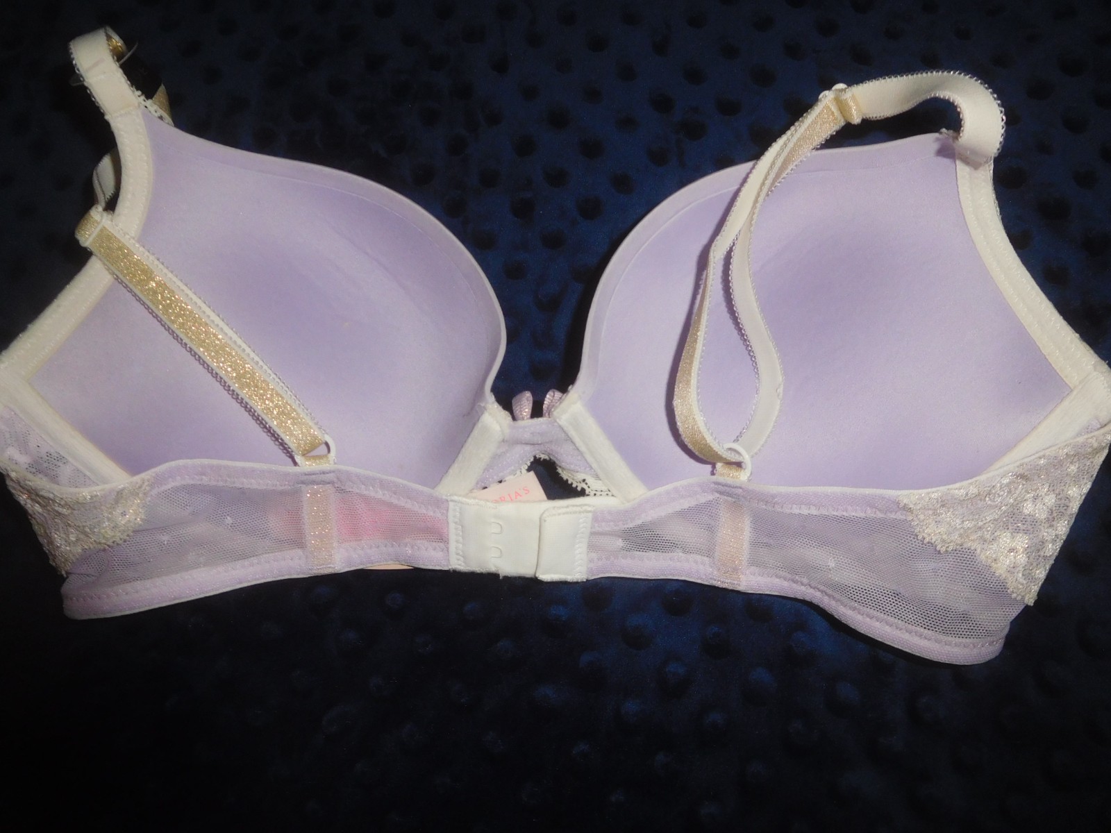 NWT Victoria’s Secret Dream Angels Add 2 Cup Sizes Push Up Bra Lavender Lace 36B