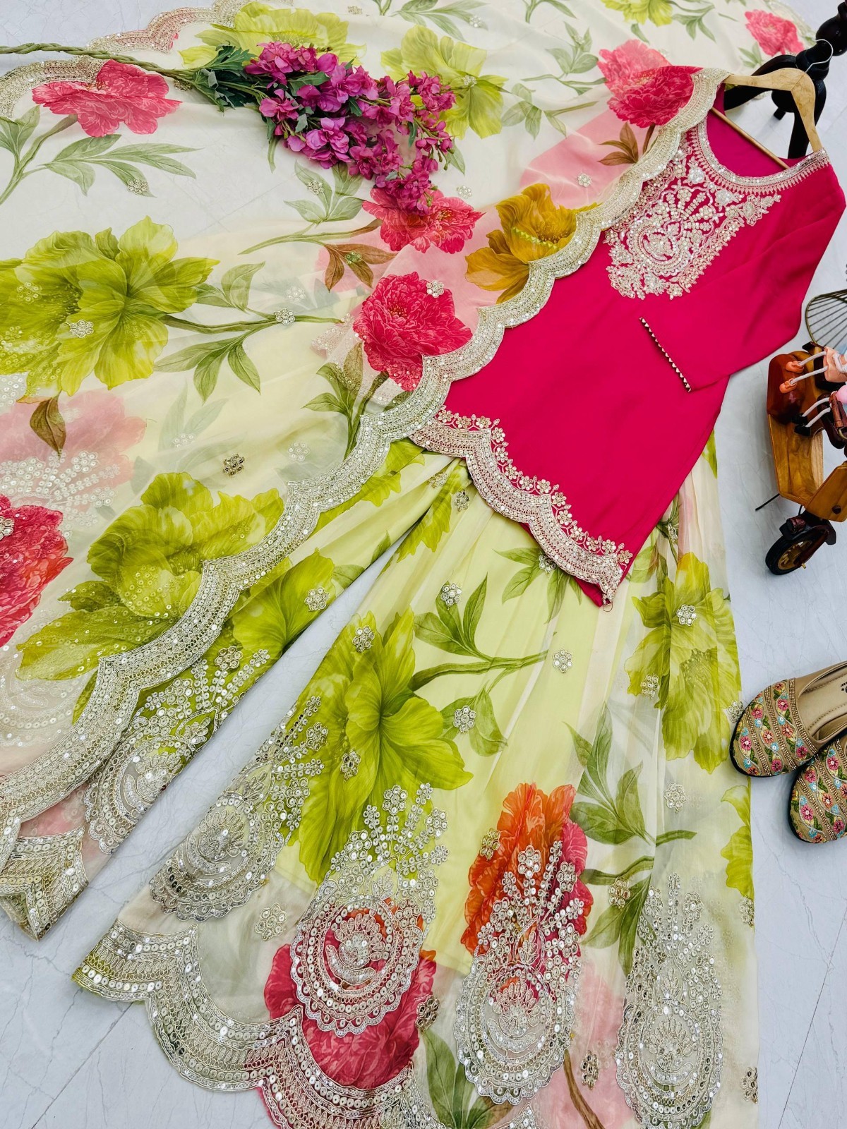 SALWAR KAMEEZ PAKISTANI INDIAN WEDDING PARTY WEAR DRESS BOLLYWOOD SUIT SHARARA