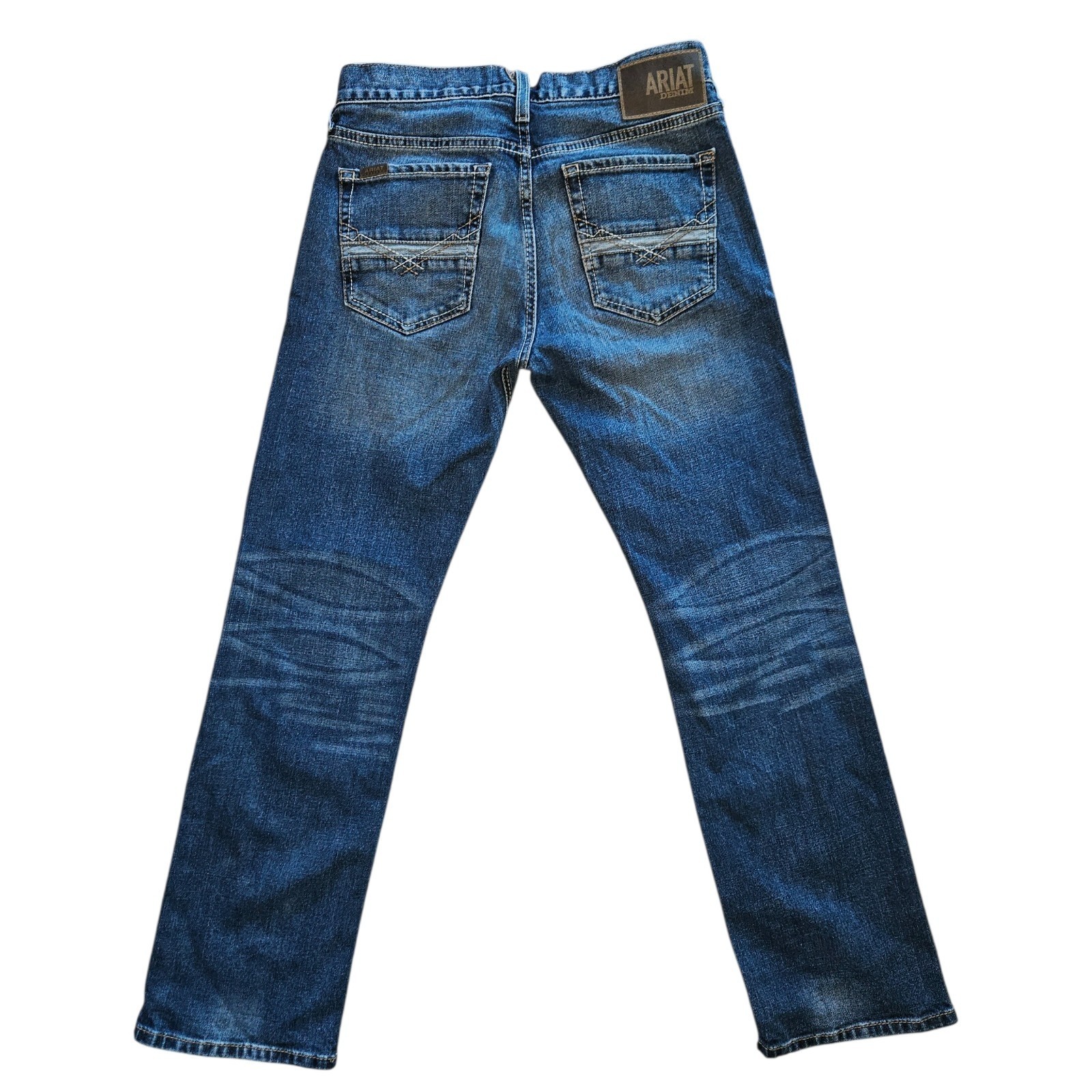 Ariat M7 Slim Straight Jeans Men’s 29×30 Blue Wash Western Rodeo Cowboy Denim