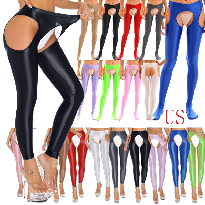 Women’s High Waist Gym Stockings Tights Hollow Out Workout Yoga Pants Pantyhose