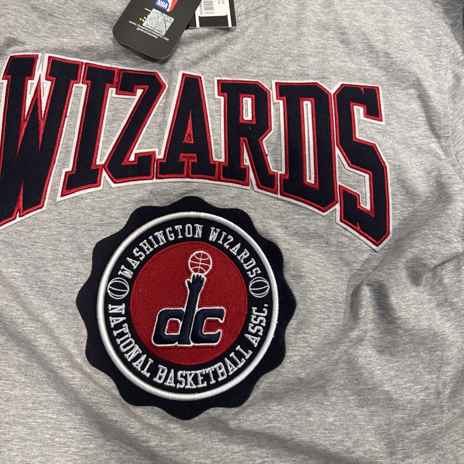Pro Standard Washington Wizards Patch T-Shirt SZ Large Luxury Athletic