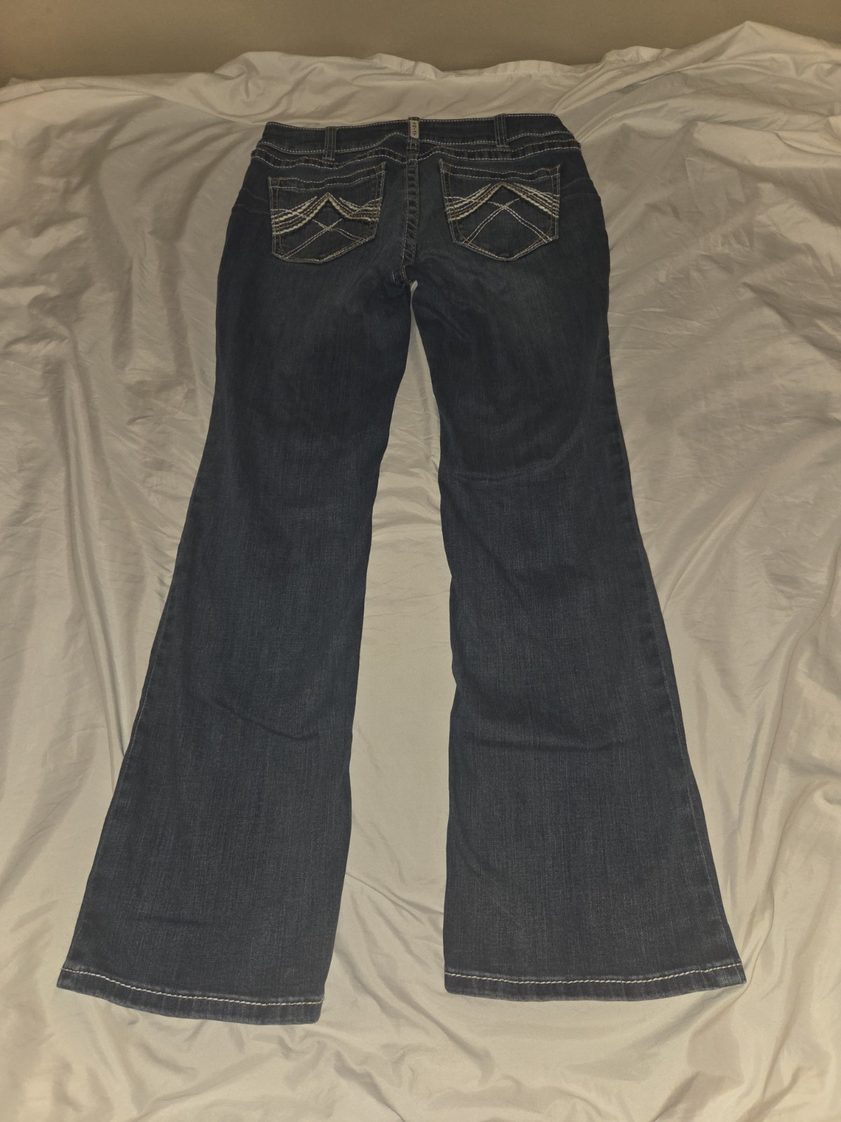 Ariat REAL Denim Womens 32×32 Mid Rise Bootcut Jeans Rainstorm Whipstitch 31R