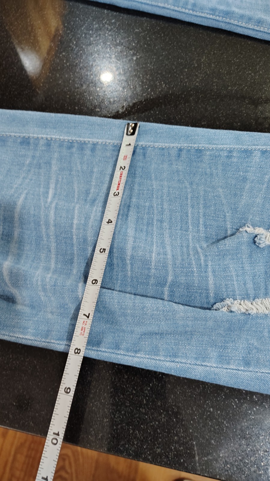 women’s VIP Jeans light blue denim distressed jeans size 21/22 plus