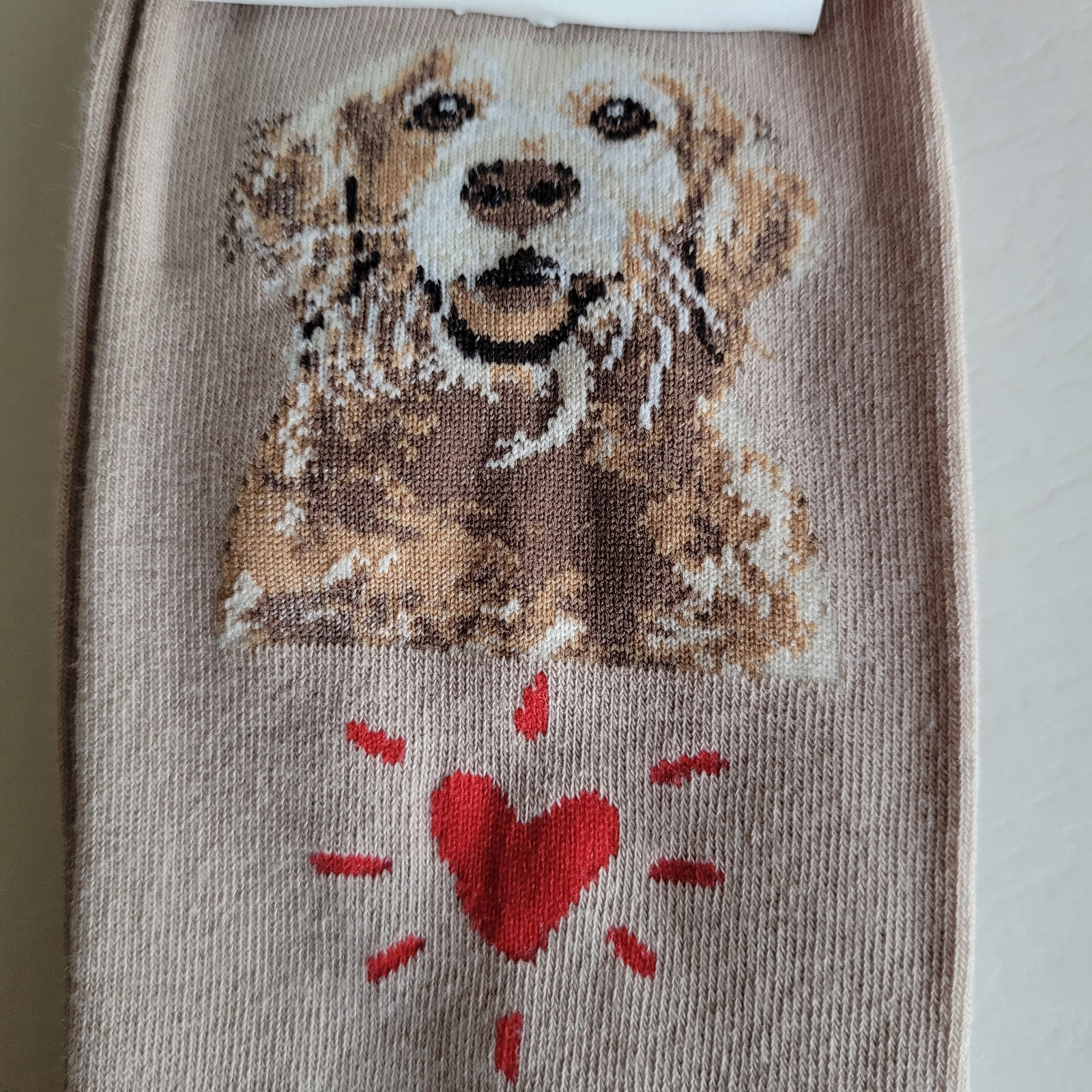 Golden Retriever Dog Socks Fun Novelty Dress Casual Unisex SOX FineFit One Size