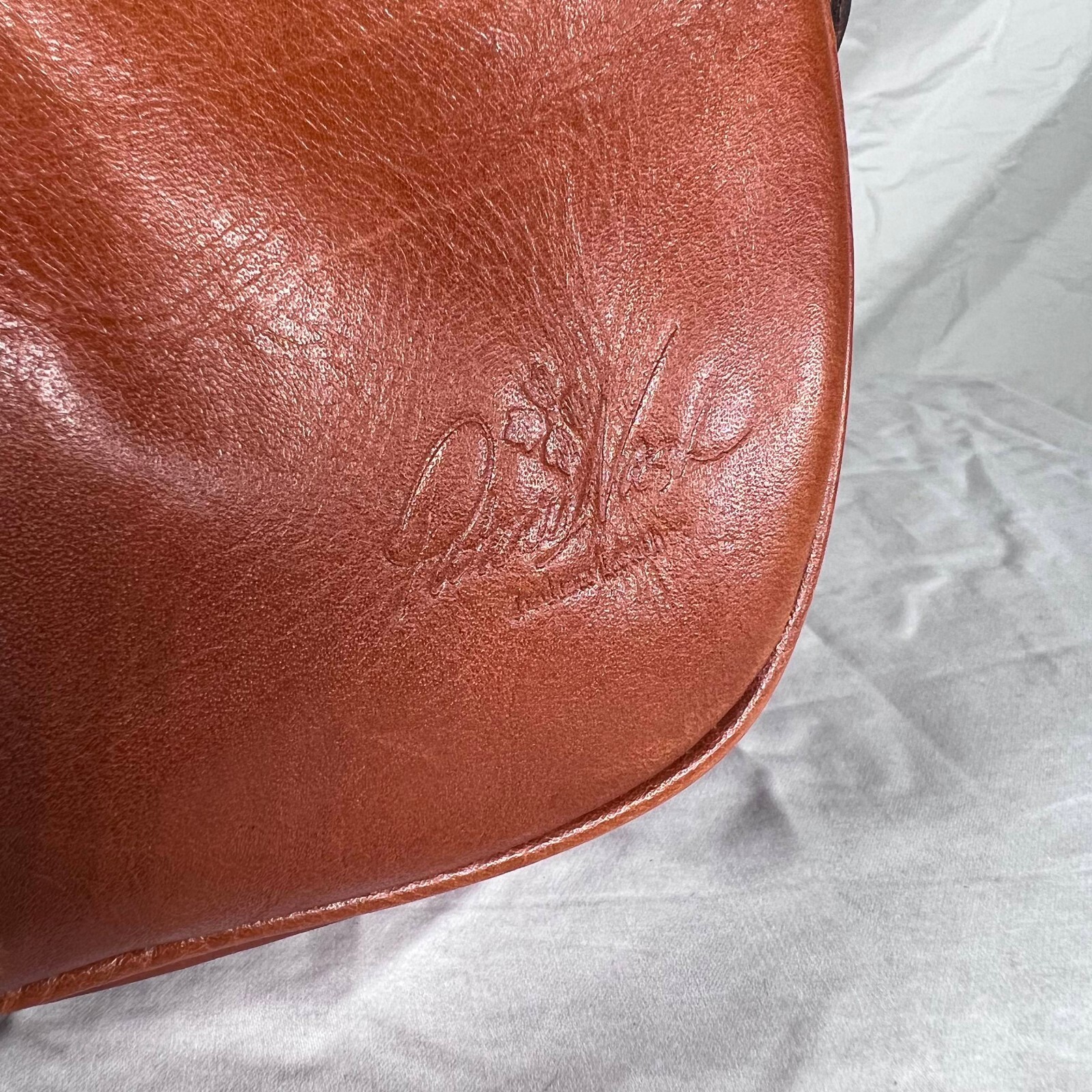 Osgoode Marley Brown Leather Double Zip Organizer Crossbody Bag