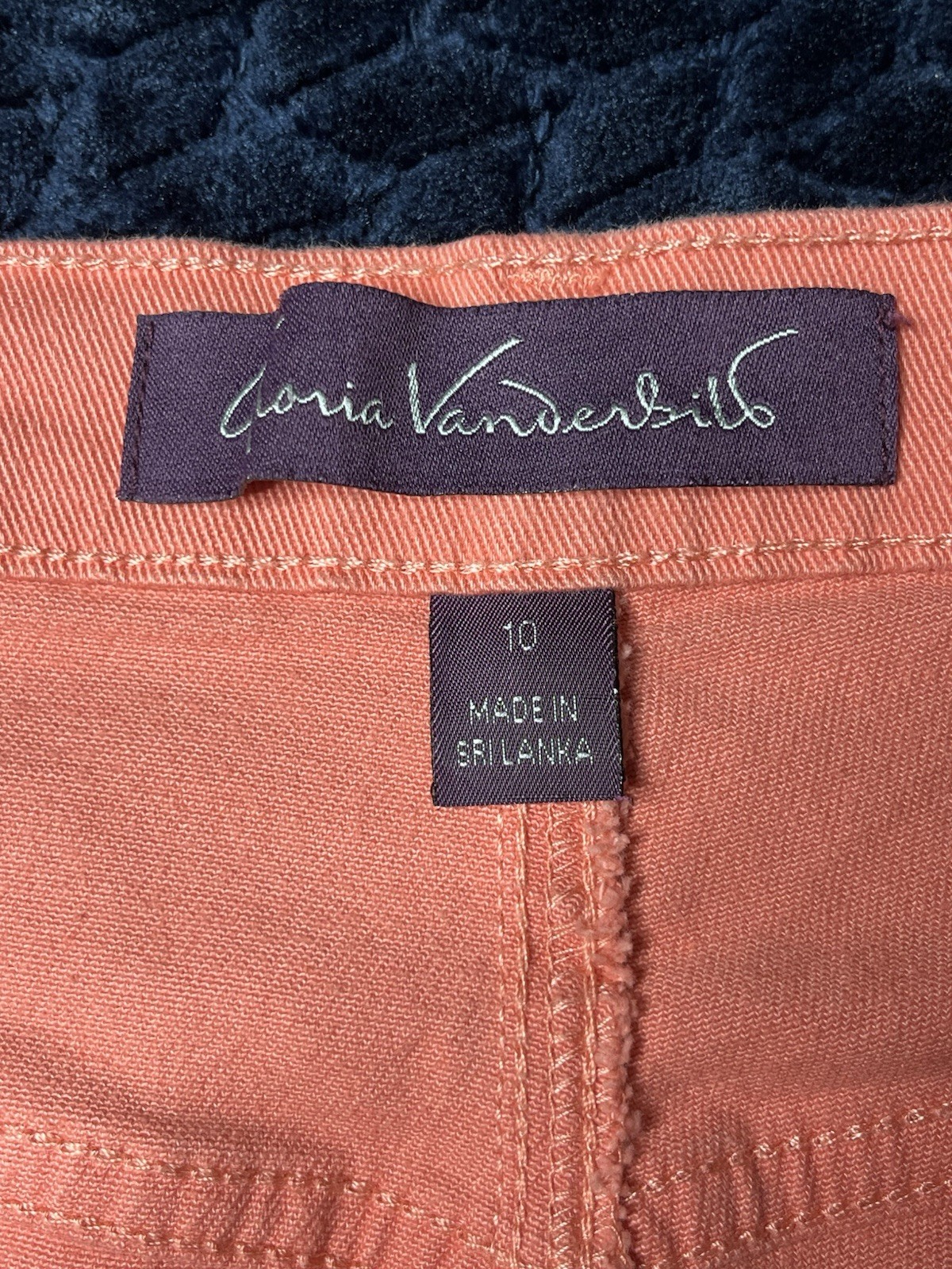 Gloria Vanderbilt Women’s Denim Jeans Amanda Size 10 Pink Made In Sri Lanka Used