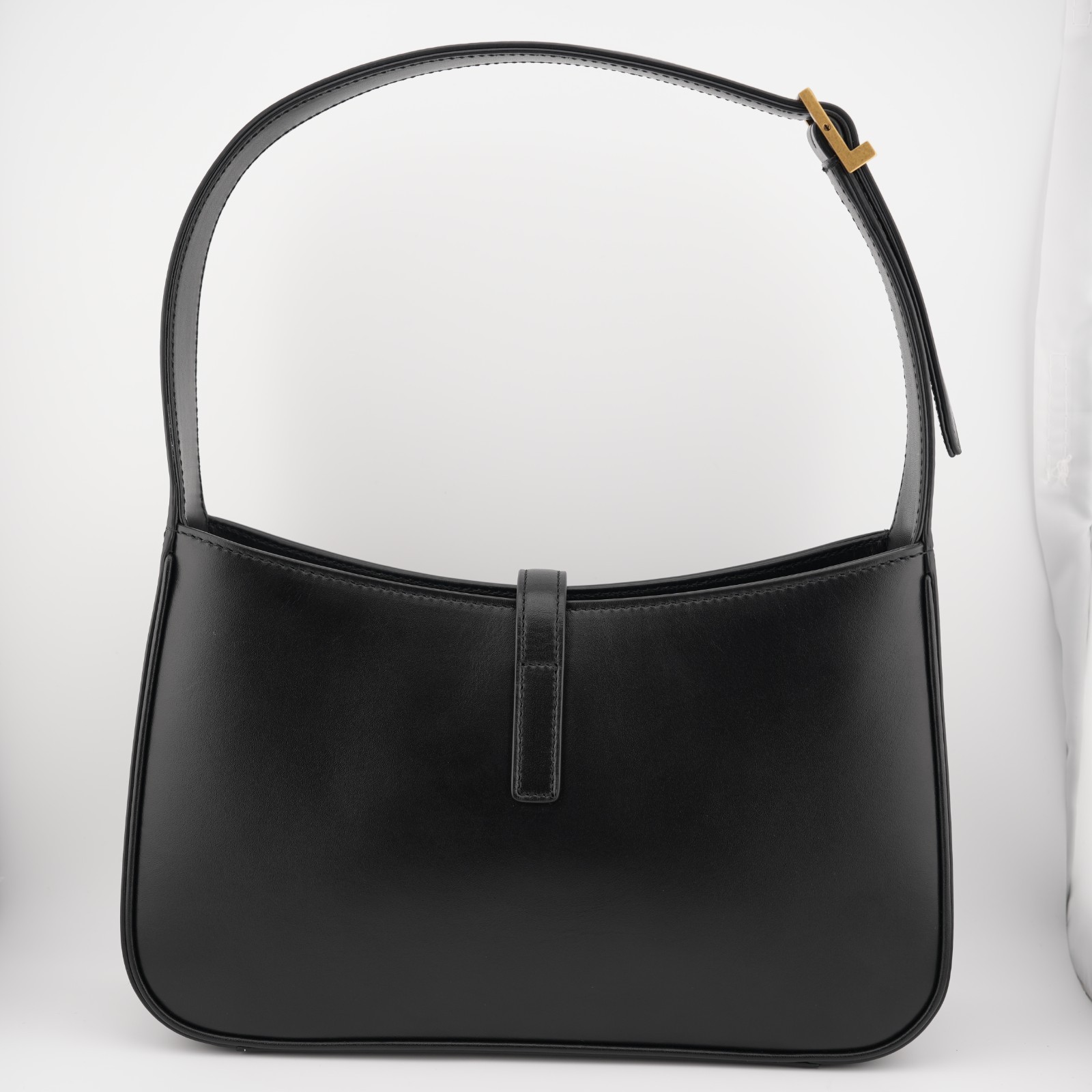 Saint Laurent YSL Le 5 à 7 Black Leather Shoulder Bag