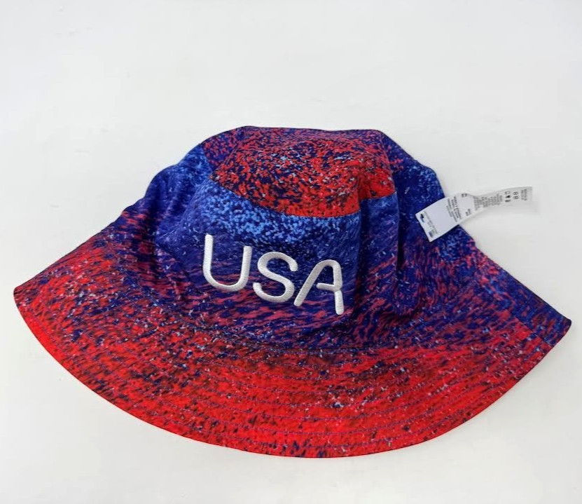 NIKE ‘ TEAM USA REVERSIBLE BUCKET HAT ‘ WHITE/MULTI ‘ S/M ‘
