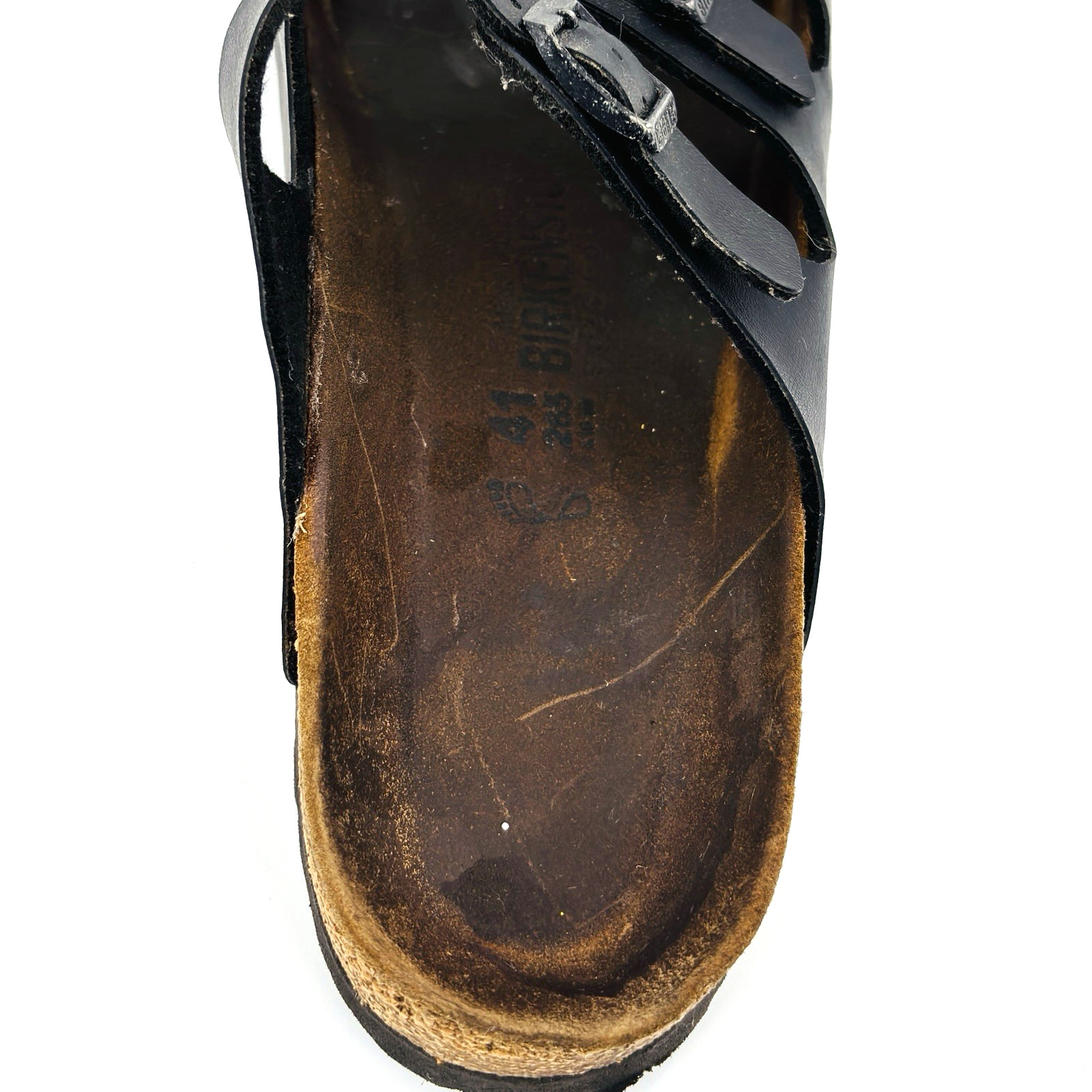 Soft Footbed Womens 10-10.5 41 Birkenstock Florida Black Birkoflor Slide Sandals