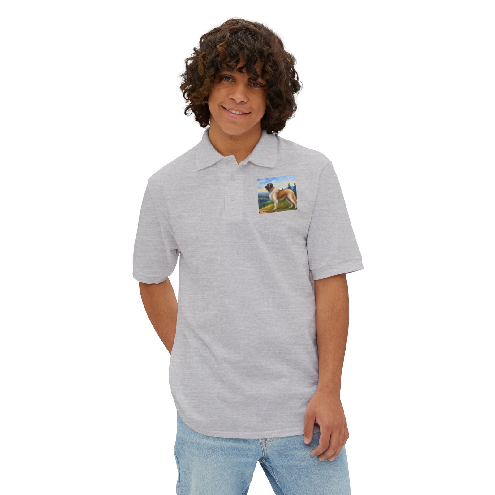 Anatolian Shepherd #2 Men’s Piqué Polo Shirt