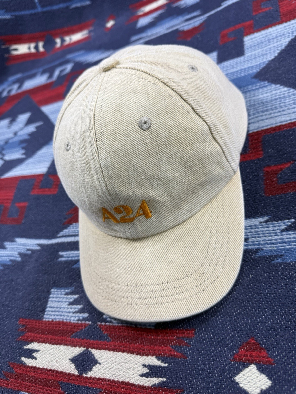 A24 Films Studio Logo Hat Tan Khaki Brown Strapback Limited Edition Dad Cap