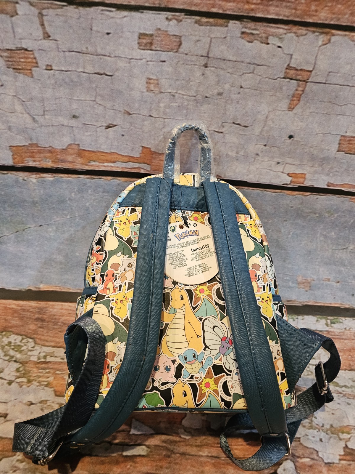 Loungefly Pokémon Mini Backpack NWT Pikachu Charmander Squirtle Bulbasaur