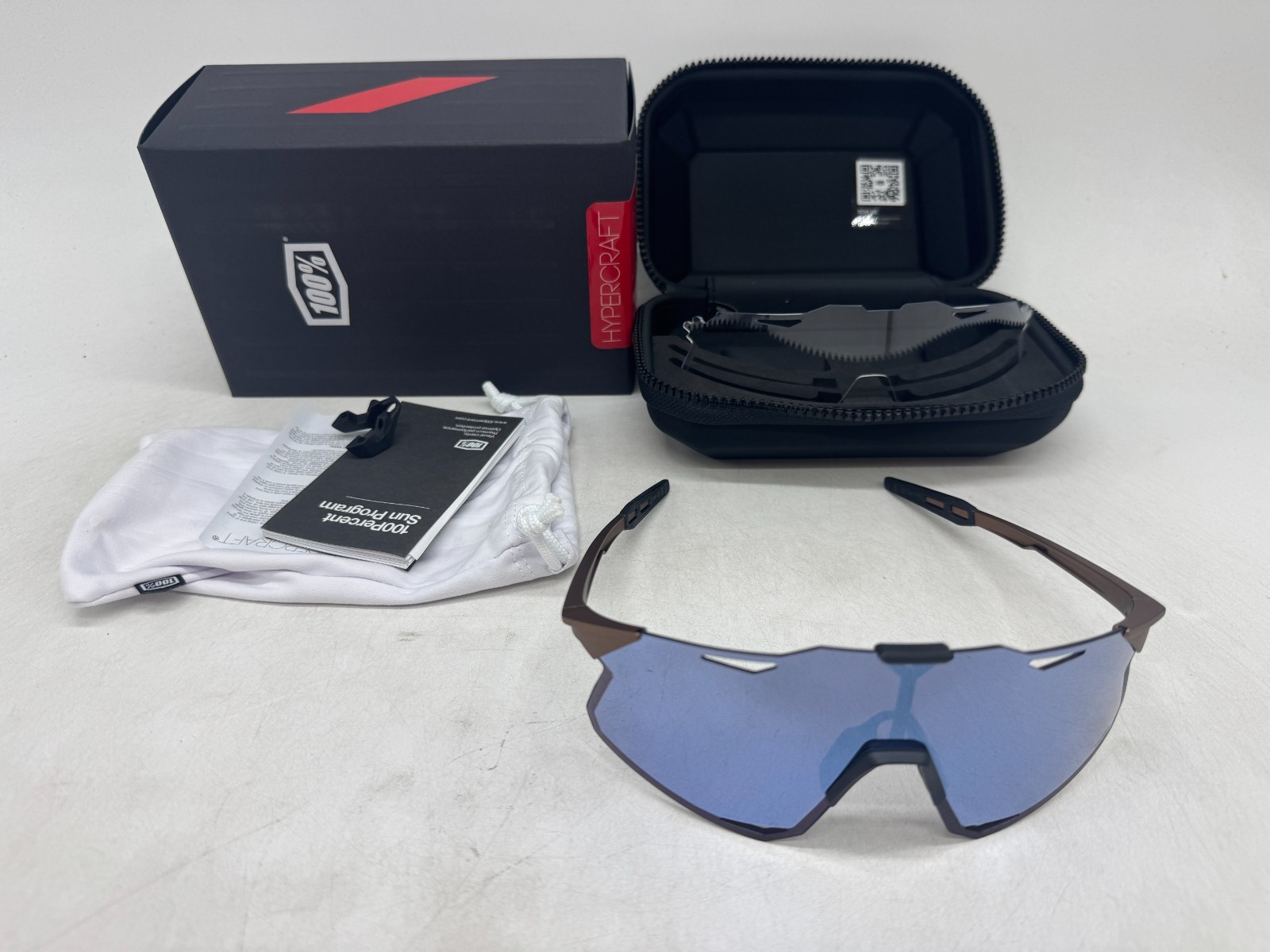 100% Hypercraft Sport Performance Frameless Sunglasses Scratch Resistant Uv400