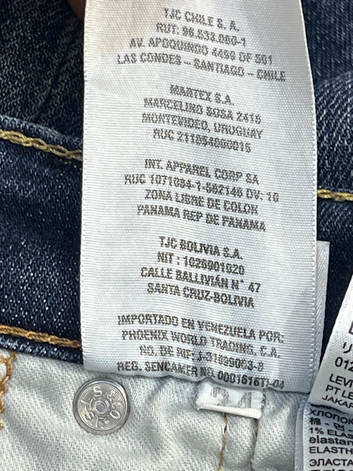 Levi’s 519 Men’s Size W36/ L32 US High Rise Straight Leg Skinny Jeans Blue