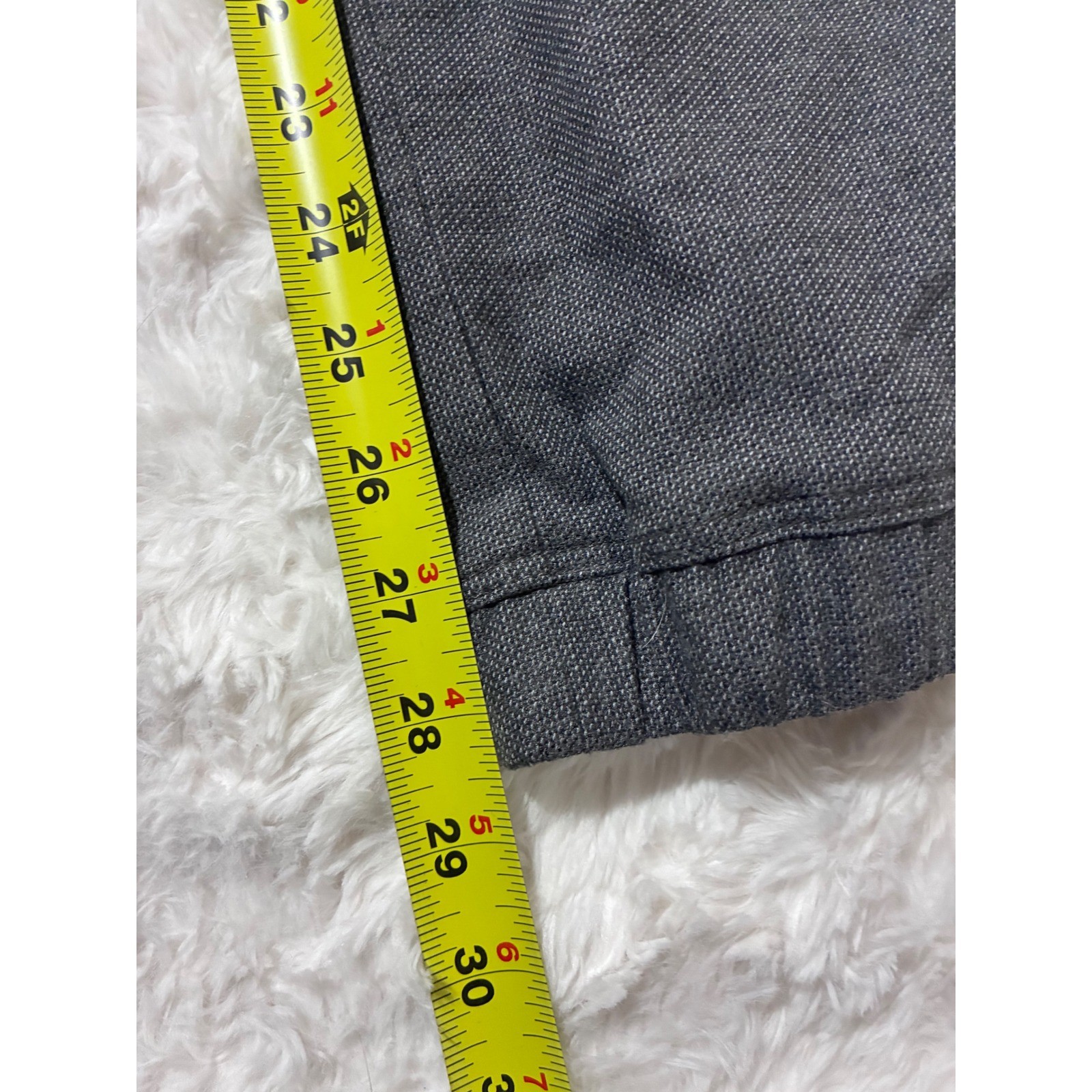 Topman Mens Textured Grey Joggers Tapered Button Fly Pants Size Small 30-32W
