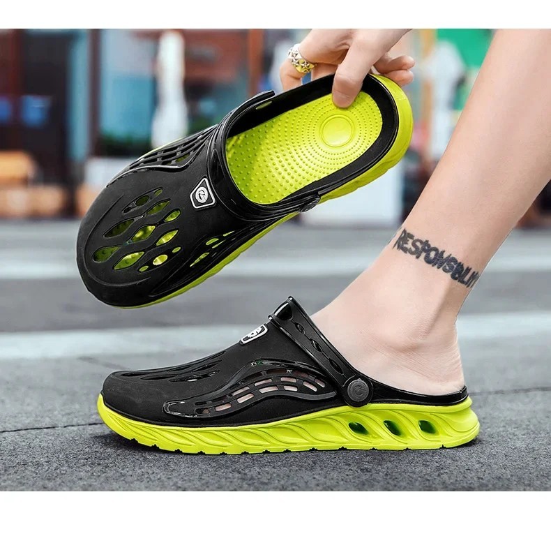 Summer Beach Jelly Shoes Men Women Soft Bottom Sandals Garden Clogs Slides