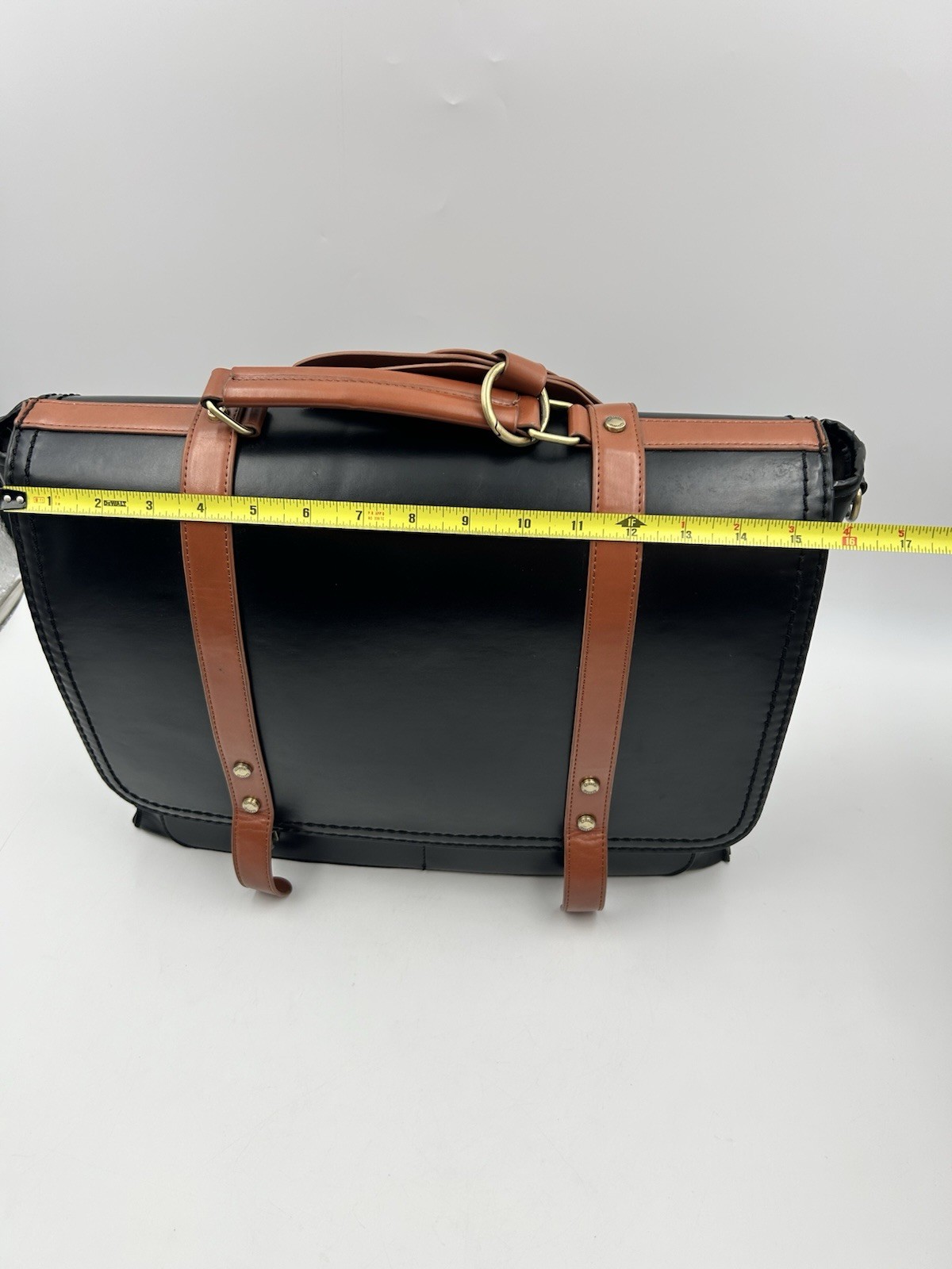 Ecosusi Bow Briefcase Vegan Leather Laptop Bag Satchel Fit 15.6″ Case Purse