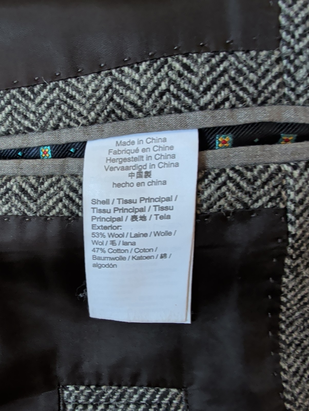 J Crew Ludlow Herringbone Tweed Grey Blazer 36S