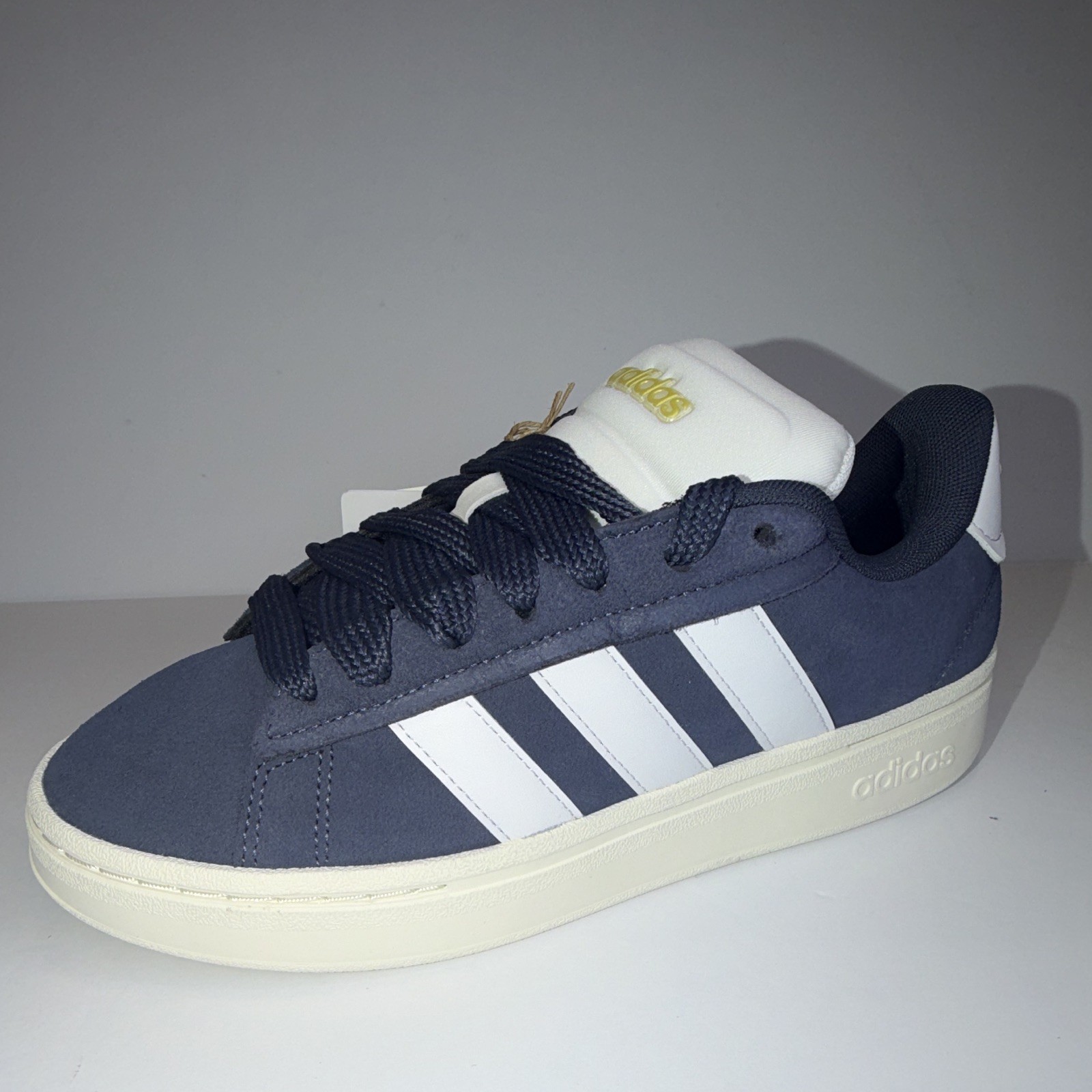 adidas Grand Court Alpha 00s Unisex Low Top Lace-Up Sneakers Blue/White JH7229