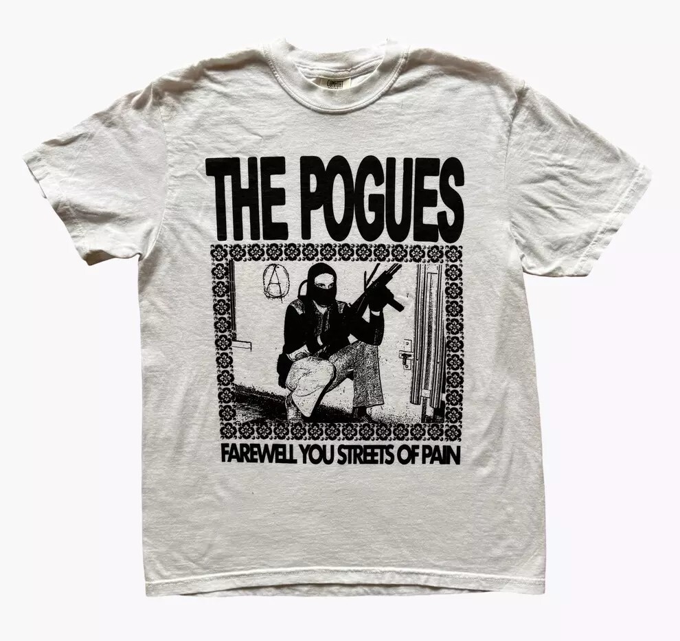 The Pogues Band T shirt 90s Short Sleeve Classic style Unisex tee S-5XL