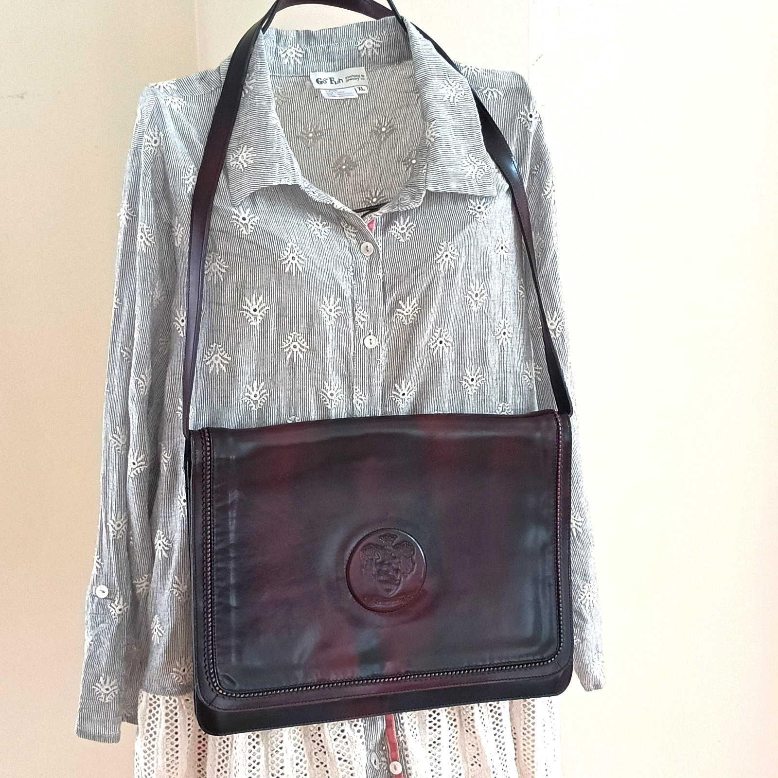 Alberto Ventura Made In Italy Genuine Leather Shoulder Bag