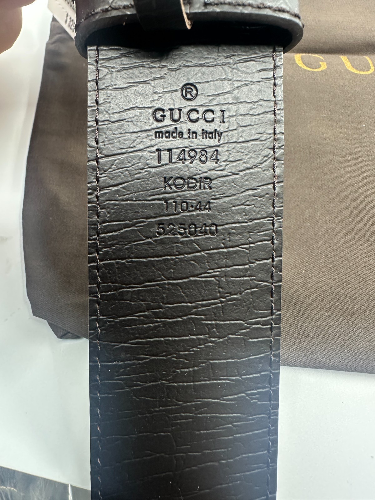 GG Mono BrownGucci Belt Silver Buckle