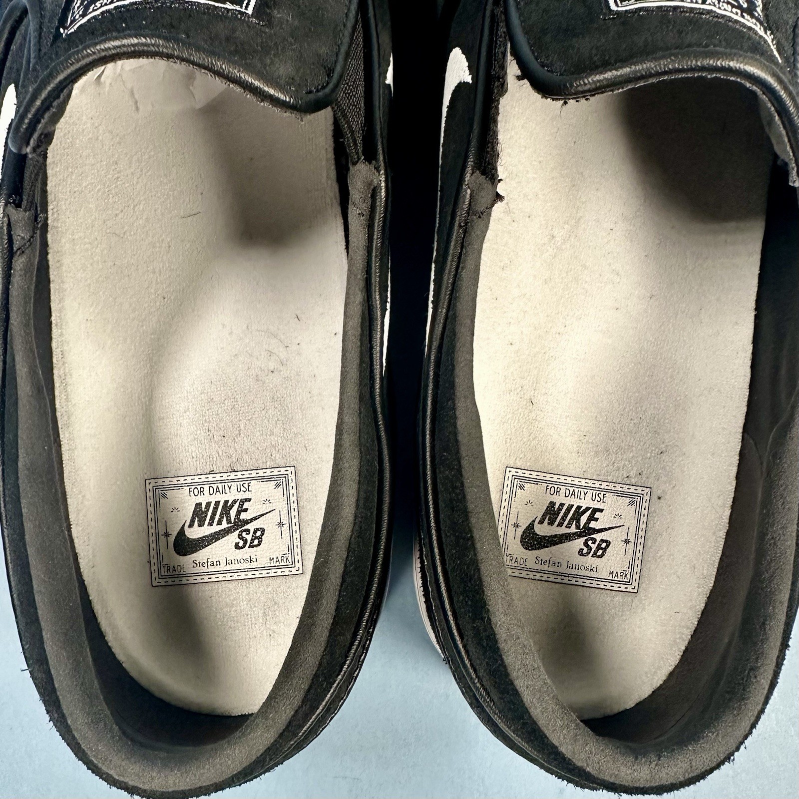 Nike SB Zoom Janoski+ Slip ‘Black White’ FN5893 001 Size 12