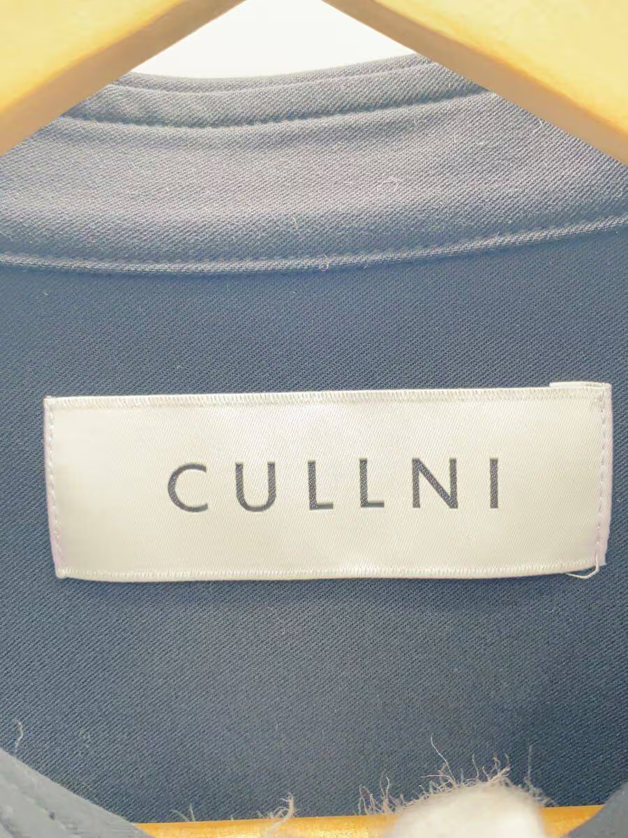 CULLNI Long-Sleeve Shirt, Size 1, Polyester, Black, 21-AW-031, 21AW Long Shirt
