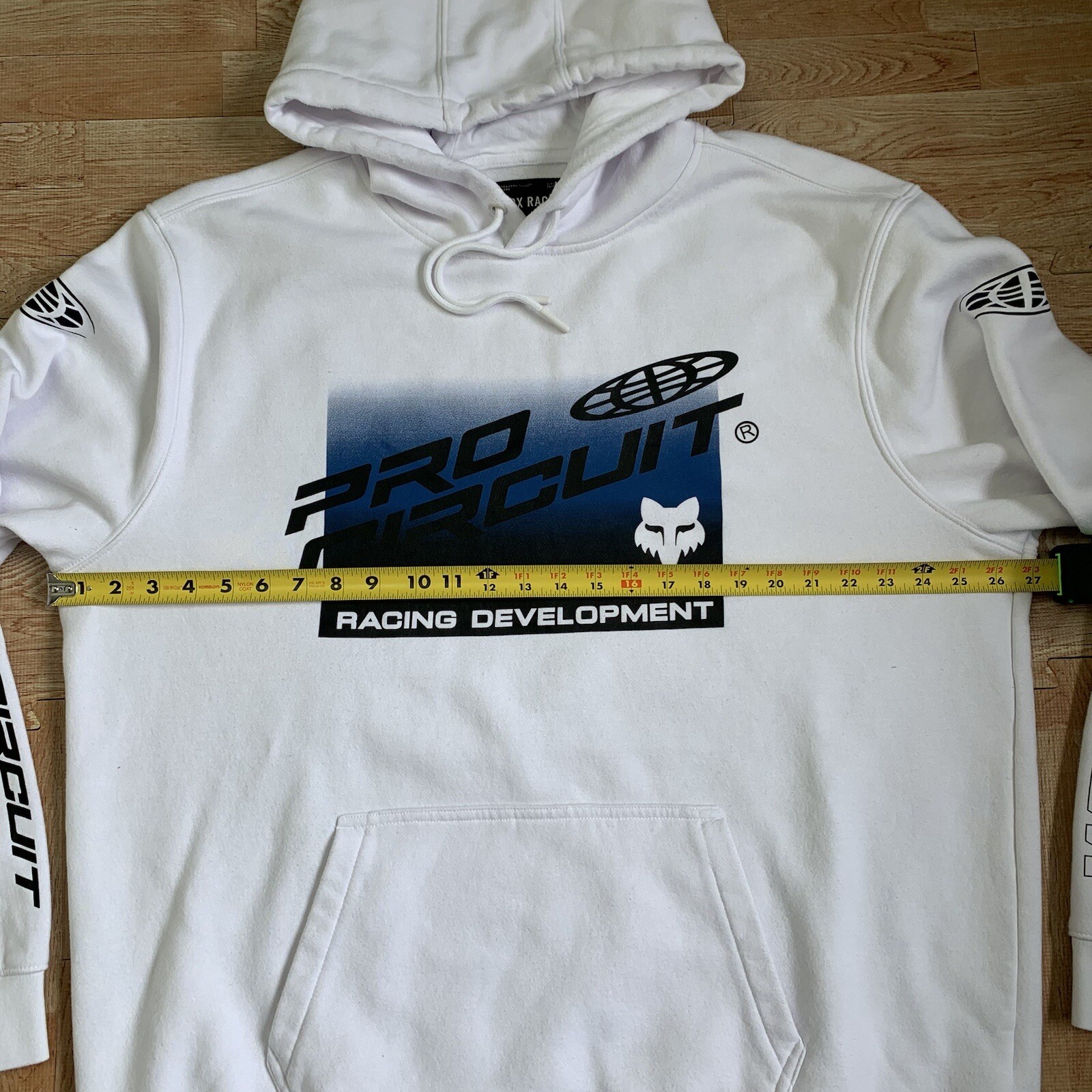 Fox Racing Development Foyl Pro Circuit Hoodie White XXL Sweatshirt Style 30572