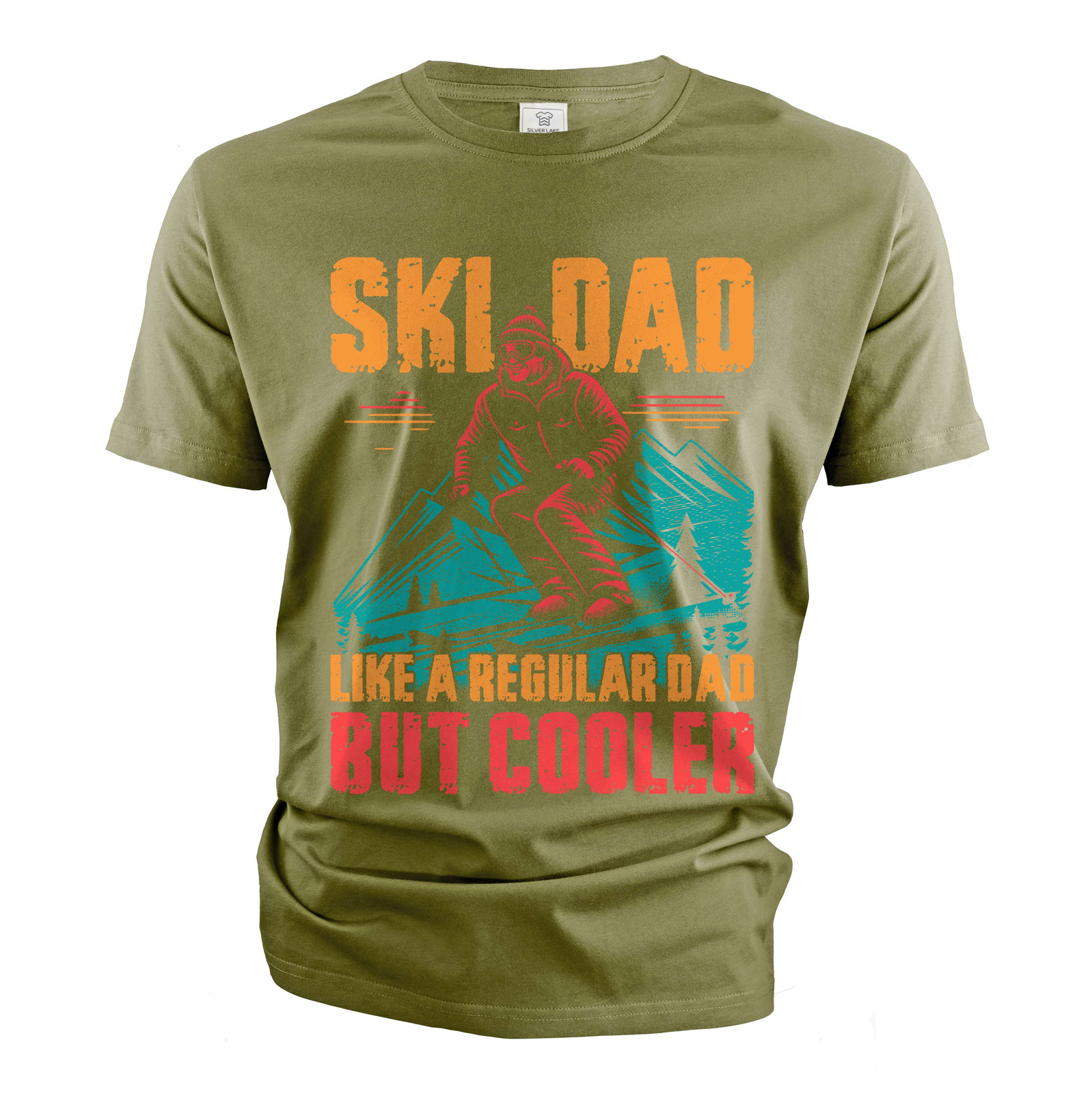 Men’s Ski Dad T-shirt Skiing dad Father’s day Christmas Fathers skiing gift
