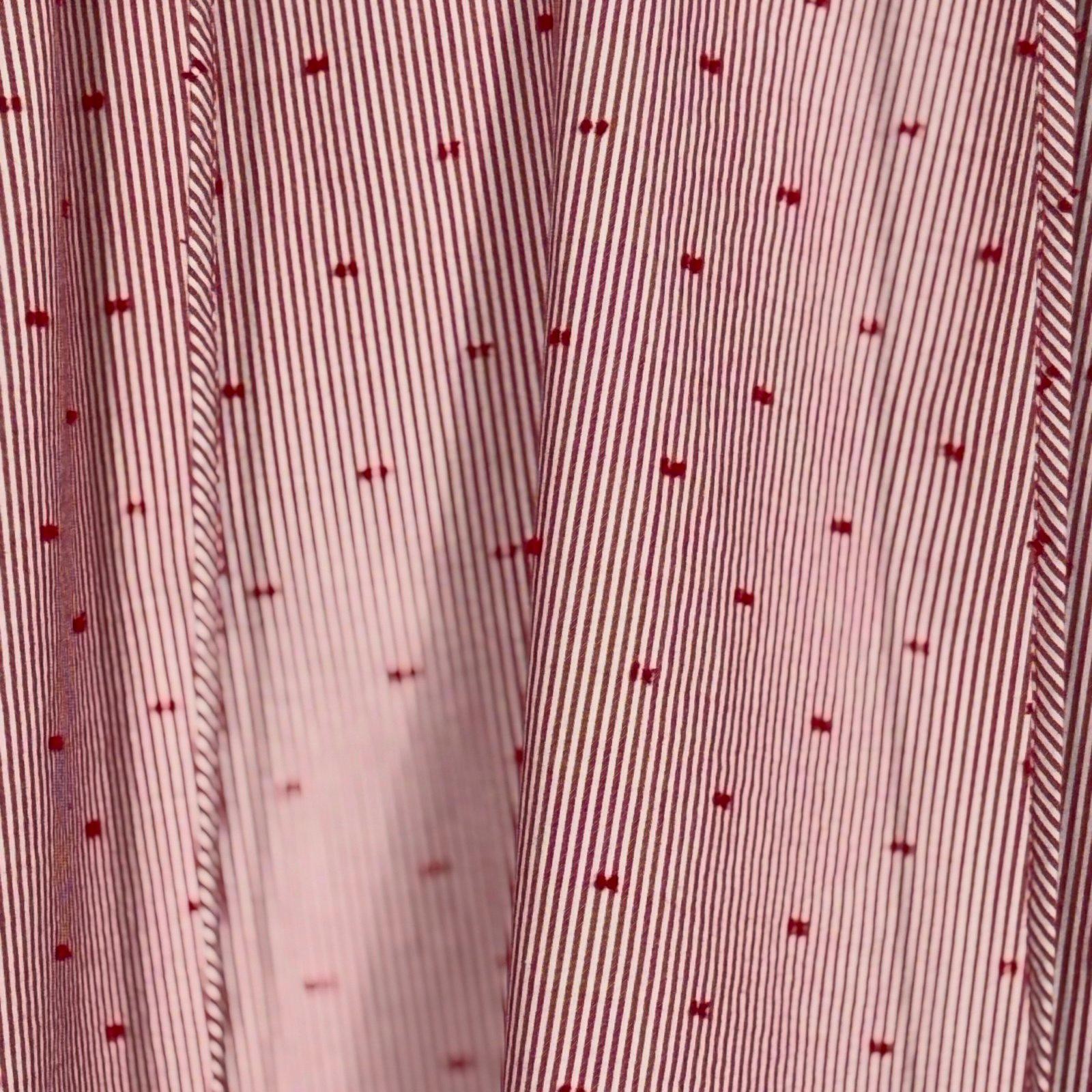 Lane Bryant Plus Size 22-/24 Red Striped Blouse with Tassels
