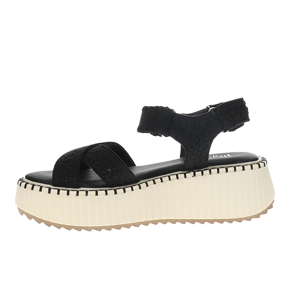 Corkys Total Catch Platform Womens Black Casual Sandals 41-0421-BLCK