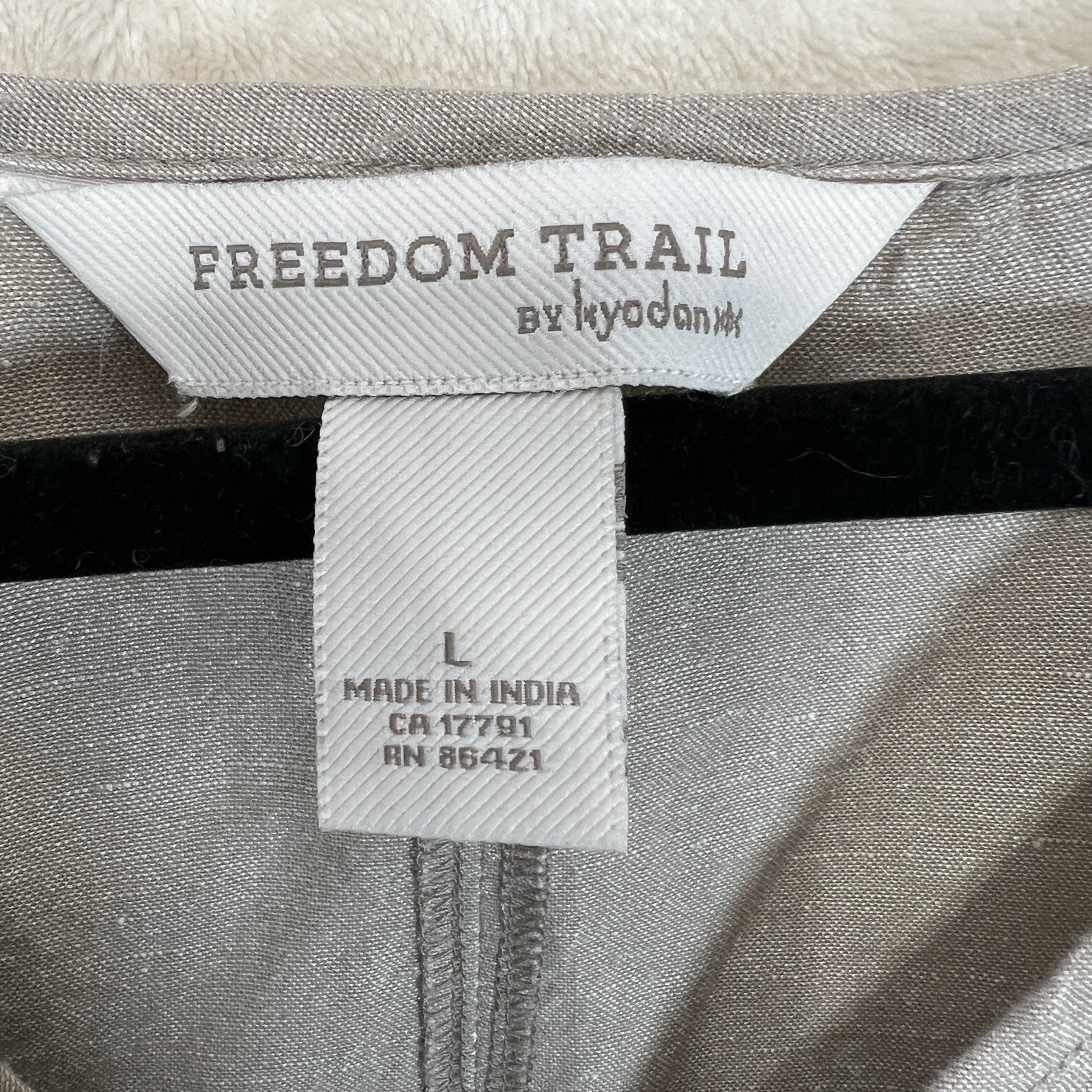 Freedom Trail By Kyodan Linen Blend Sundress Women L Beige Pockets Preppy Beach