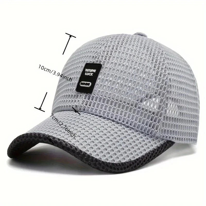 Men’s Breathable Mesh Baseball Cap Summer Outdoor Hat Trucker Cap Gym Fun Gift